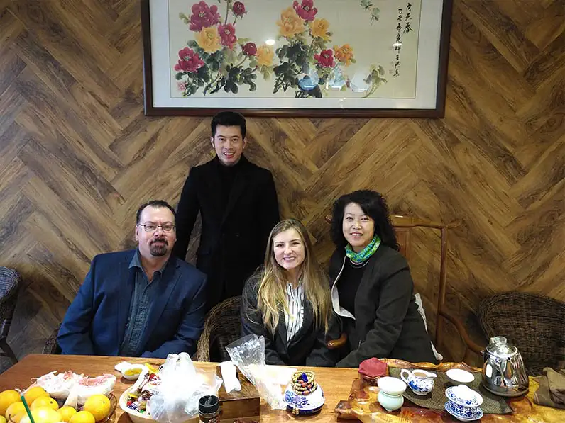 Reception With US Buyers Custom Wooden Products Cooperation