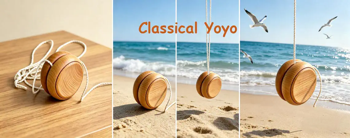 Classical Wooden Yoyo Custom Craft Product Banner