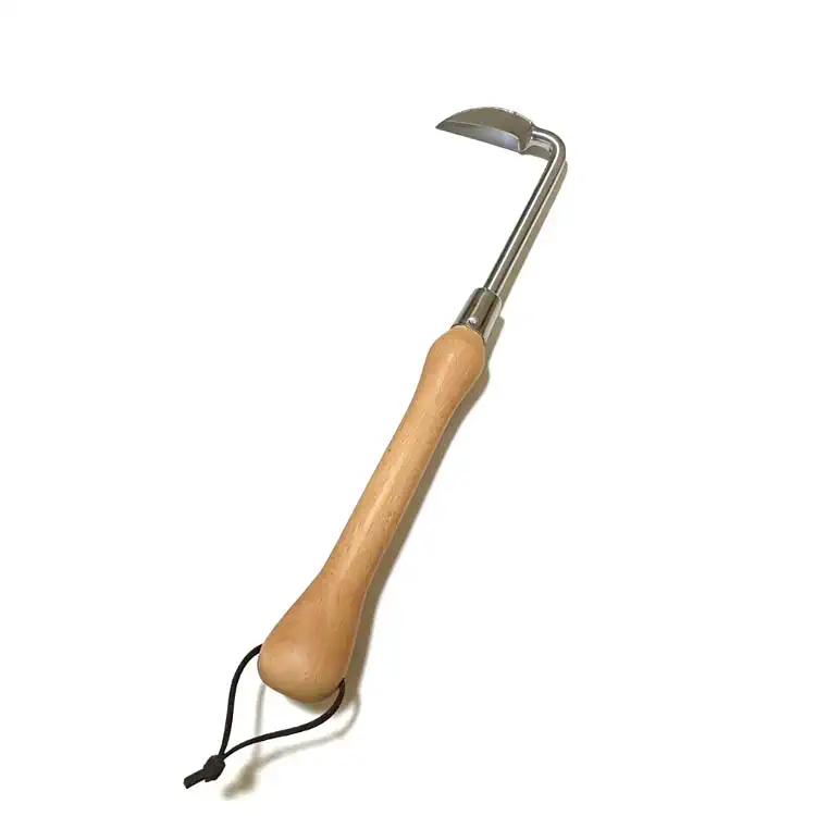 Solid Wooden Handled Garden Weeder Weeding Tool