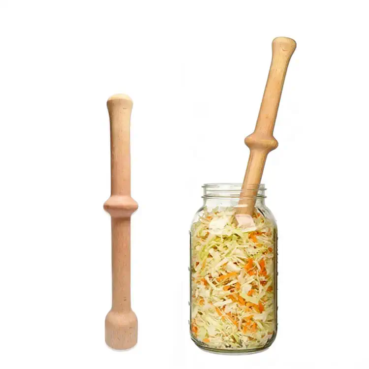 Handmade Beech Wood Sauerkraut Pounder Fermentation Tool