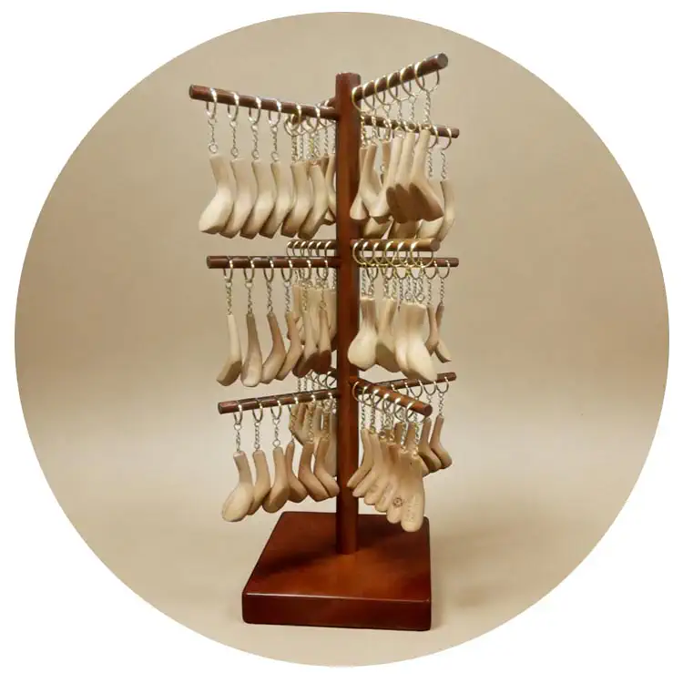 Custom Wooden Golf Clubs Rack Keyring Craft