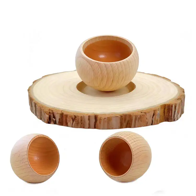 Well Polished Beech Wood Perfume Diffuser Ball Home Decoration