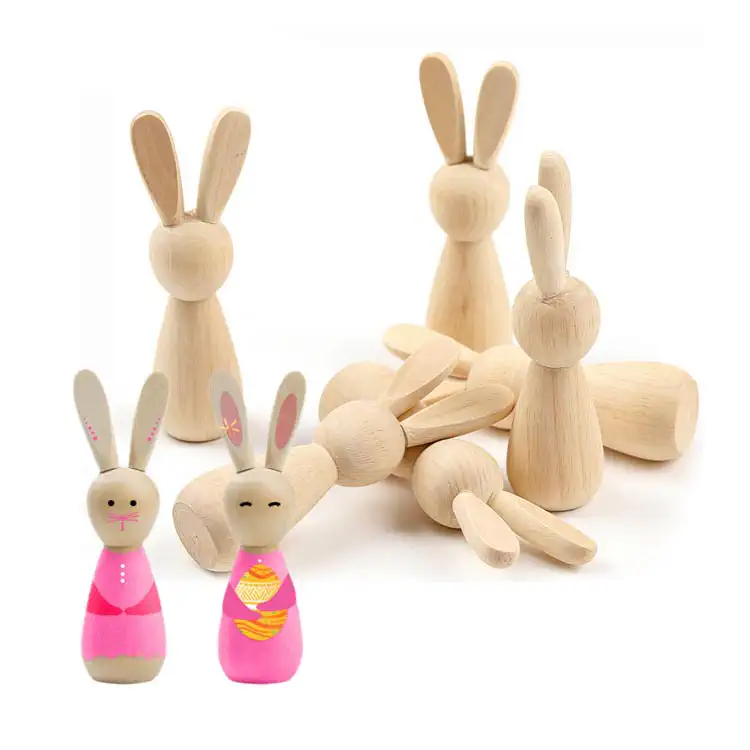 Unfinished Natural Wood Rabbit Blanks For Custom Turning Craft