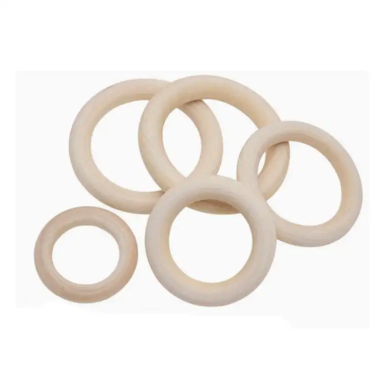 Natural Wooden Ring Blanks For Custom Craft Decoration